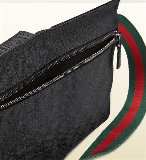 gucci black canvas belt bag|pre owned gucci belt bag.